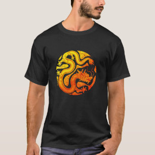 2024 Lycklig Kinesiskt Lunar nyår Guld Red DRAGON T Shirt