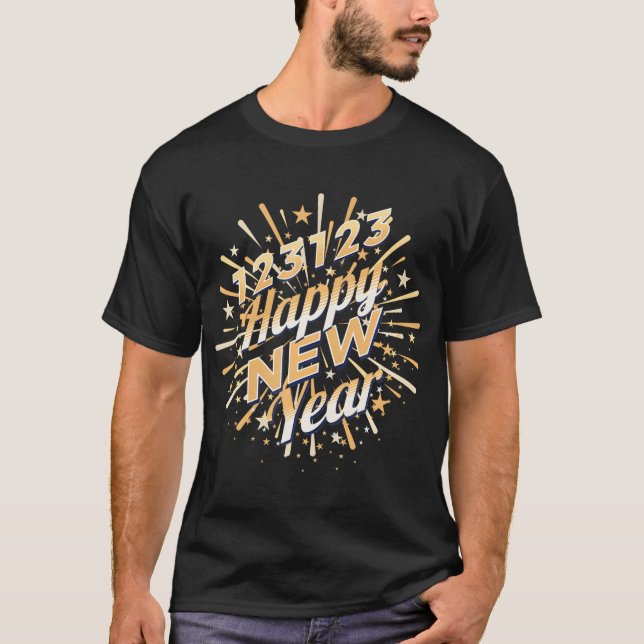 2024-LYCKLIG NYÅR 123123 T SHIRT (Framsida)