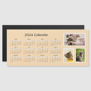 2024 Magnetic Calendar Anpassningsbar Photo