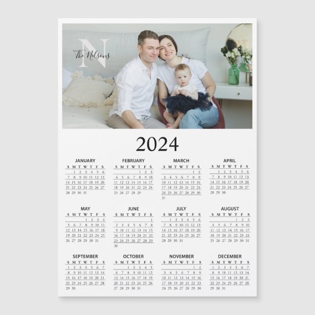 2024 Magnetisk fotomonogramkalender (Framsida)
