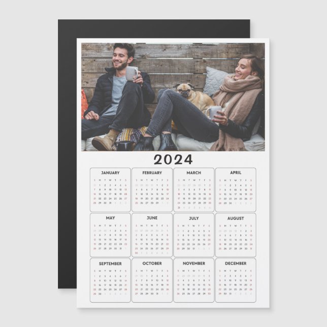 2024 Magnetkalender - foto på Anpassningsbarna (Fram/baksida)