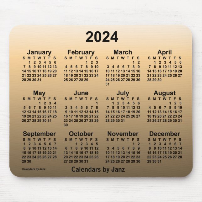 2024 Matade Sepialendern av Janz Mouse Pad Musmatta (Framsidan)