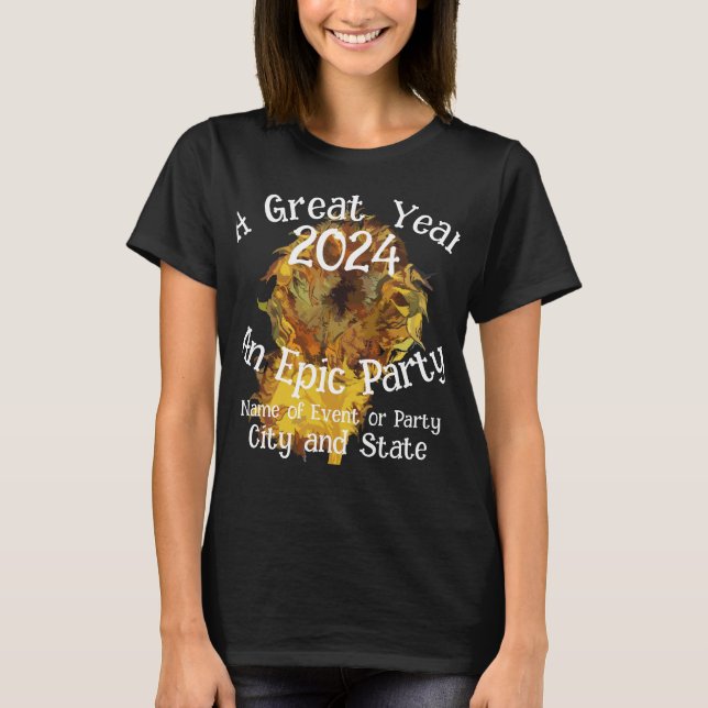 2024 Middagskväll Semestercocktail Vin Ost T Shirt (Framsida)