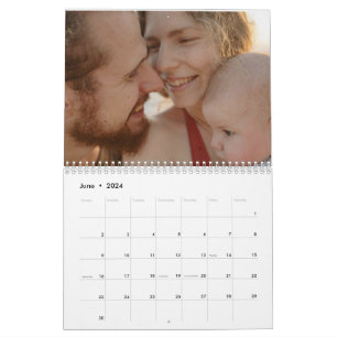 2024 Modern Anpassningsbar Photo Skapar din egen f Kalender