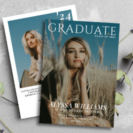 2024 Modern College Examen Magasin Omslagsfoto Meddelande