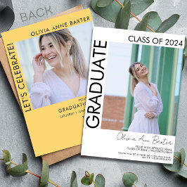 2024 Modern Minimal Foto Examen Inbjudan