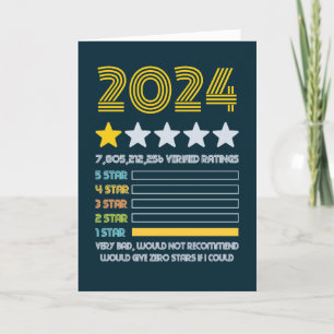 2024 Mycket dålig 1-stjärnig betyg Noll Om Jag Kun Helgkort