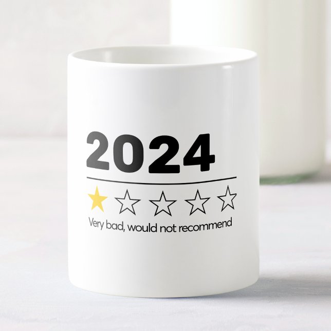 2024 Mycket dåligt skulle inte vara att rekommende Kaffemugg (Skapare uppladdad)