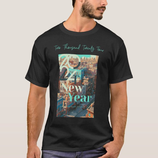2024 New Years Eve Party Supplies NYE 2024 Happy N T Shirt (Framsida)