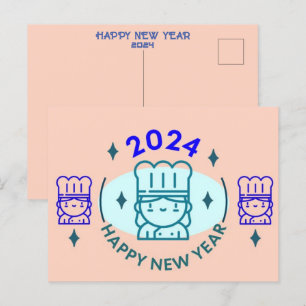 2024 NY ÅR CHRISTMAS HÄLSNING HELG VYKORT