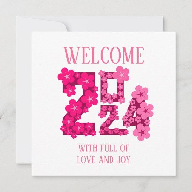 2024 NYÅRSTILLTAL MOMMA PAPPA SYSTER BROR CHEF JULKORT (Framsida)