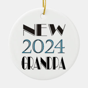 2024 Nytt morfar-prydnadsämne Julgransprydnad Keramik