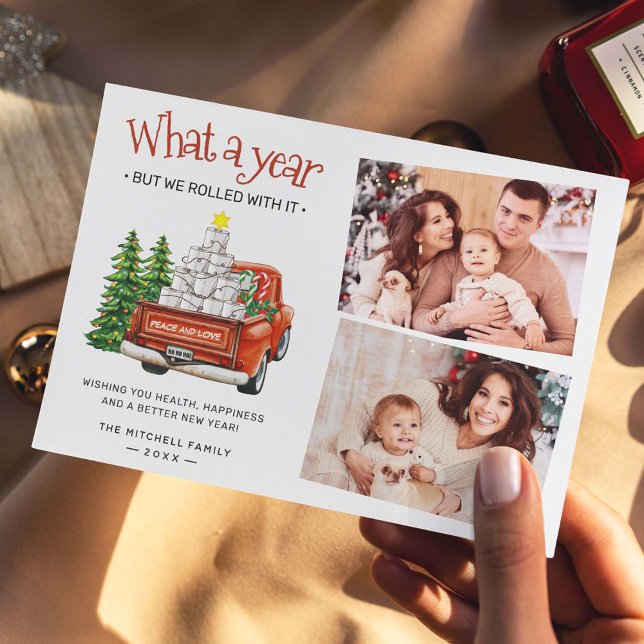 2024 Ögonblicksbild: Vi rullade med den 2 Photo Hä Julkort (Skapare uppladdad)