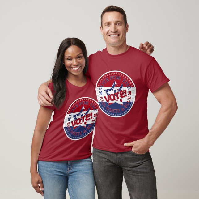 2024 Omröstning för Röd, vit blå omröstning! Stjär T Shirt (Unisex)