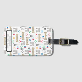 2024 Paris France Games Sommar personaliserad Bagagebricka