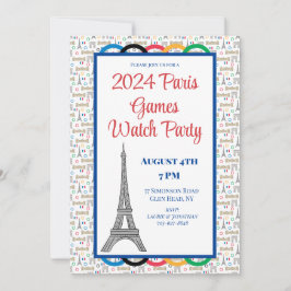 2024 Parisspelen Sommarbevakning Party Ringar Inbjudningar