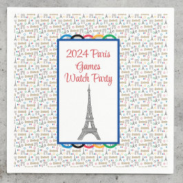 2024 Parisspelen Sommarbevakning Party Ringar Pappersservett