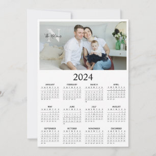 2024 Photo Monogram Calendar Spara Datumet