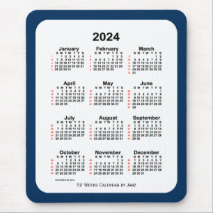 2024 Polisbox Blue 52 Week Kalender från Janz Musmatta