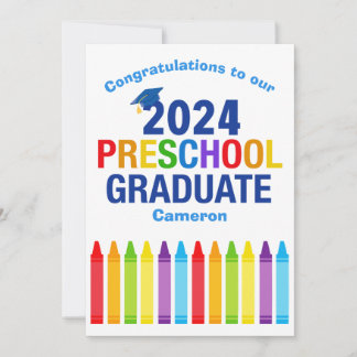 2024 Preschool Student Anpassningsbar Cute Student Kort