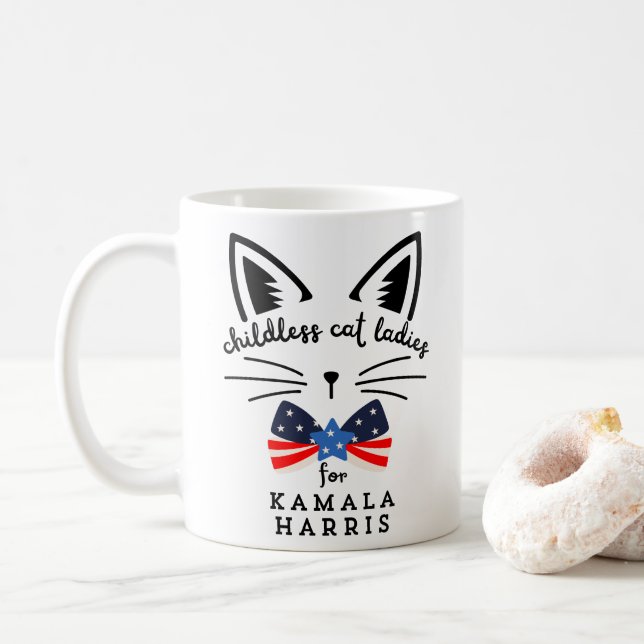 2024 President Cat Dam Kamala Harris Kaffemugg (Med munk)