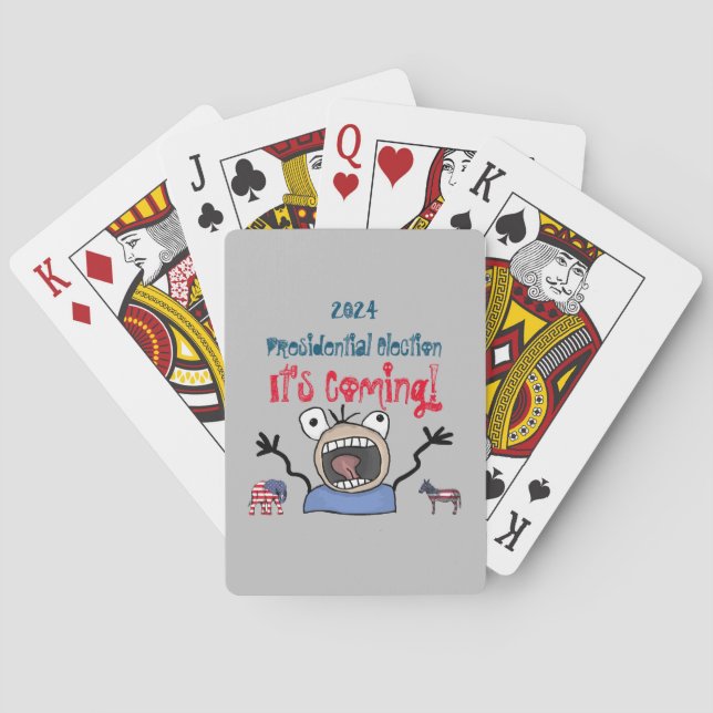 2024: Presidentval, det kommer! Casinokort (Baksidan)