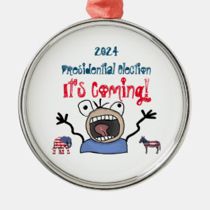 2024: Presidentval, det kommer! Julgransprydnad Metall