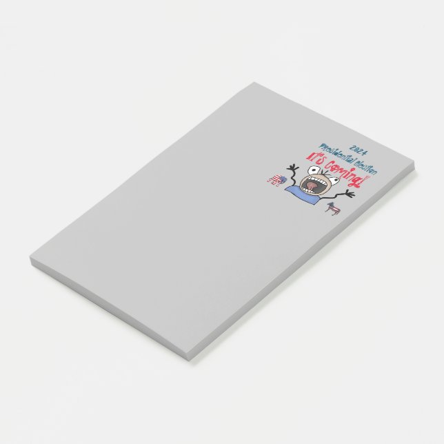 2024: Presidentval, det kommer! Post-it Block (Vinklad)