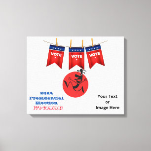 2024 Presidentval, Running Man Edition Canvastryck