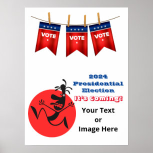 2024 Presidentval, Running Man Edition Poster
