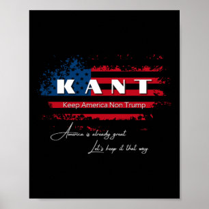 2024 Pro-demo för Amerika, icke-Trump-funktionell Poster