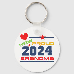 2024 Proud New Grandma Keychain Nyckelring