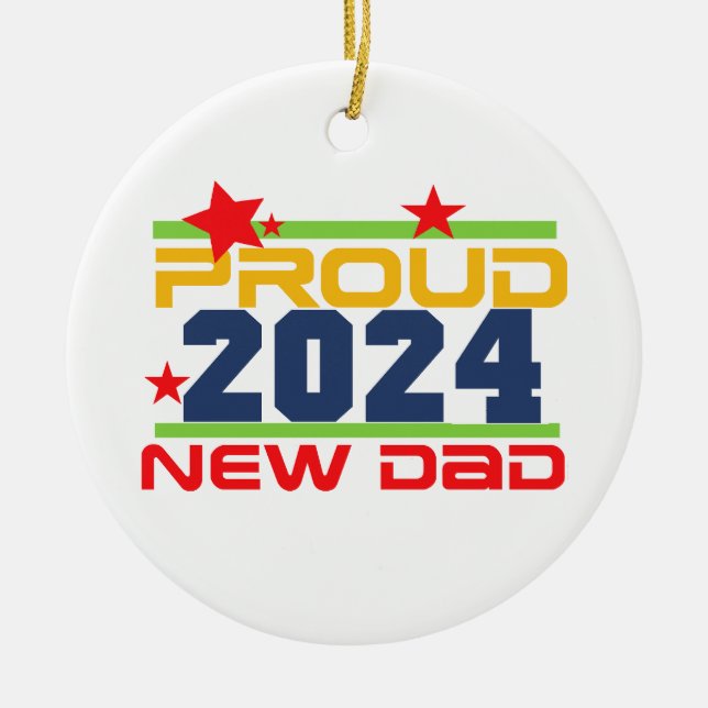 2024 Proud New Pappa Ornament (Framsidan)
