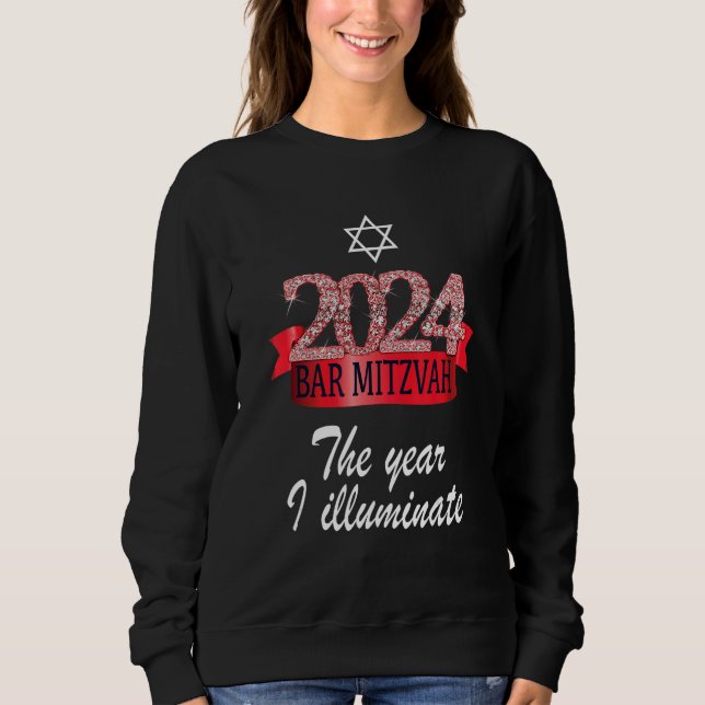 2024 Pub Mitzvah citat Festive Black Decor T Shirt (Framsida)