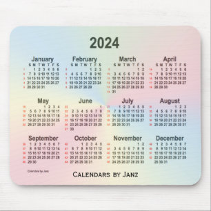 2024 Rainbow Cloud 52 veckors kalender från Janz Musmatta
