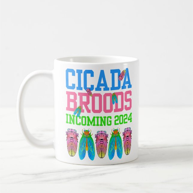 2024 Roligt CICADA BRODS INKOMMANDE Kaffemugg (Vänster)