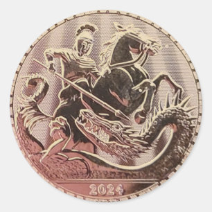 2024 Saint George Saming Dragmynningen Runt Klistermärke