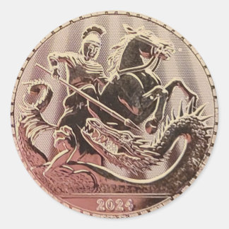 2024 Saint George Saming Dragmynningen Runt Klistermärke