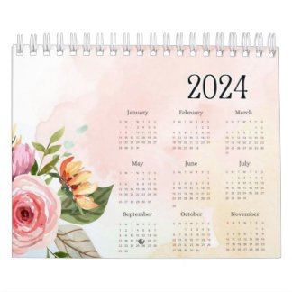 2024-skrivarens vackra kalander 12 månader kalender