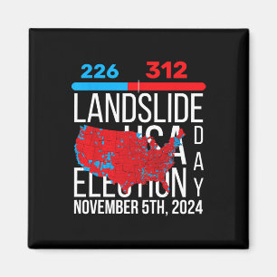 2024 Slutomröstning i Karta 312 Trump Landglide Magnet
