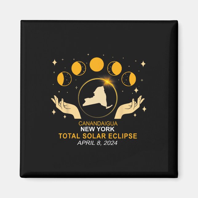 2024 Solar Eclipse 2024 040824 Eclipse Magnet (Framsidan)