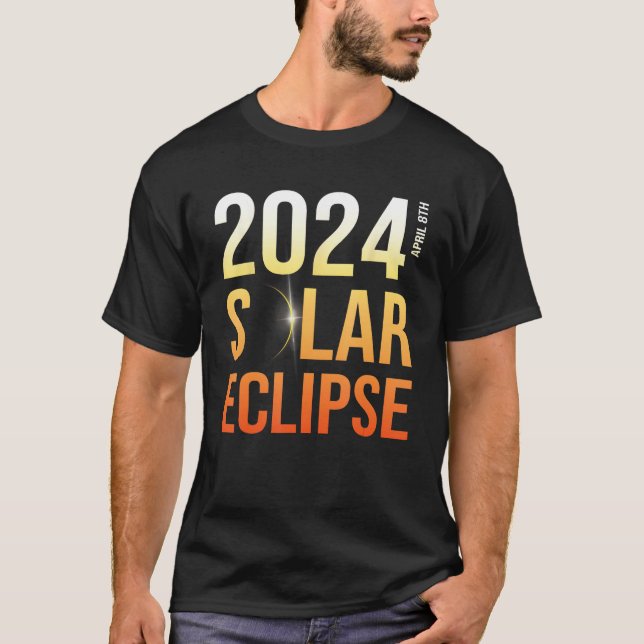 2024 Solar Eclipse America Totality Astronomy Apri T Shirt (Framsida)