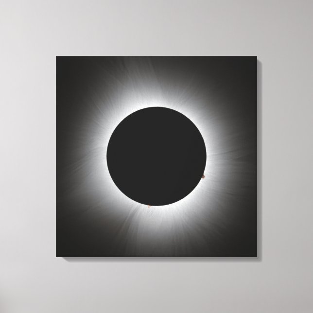 2024 Solar Eclipse - Corona Canvastryck (Framsida)