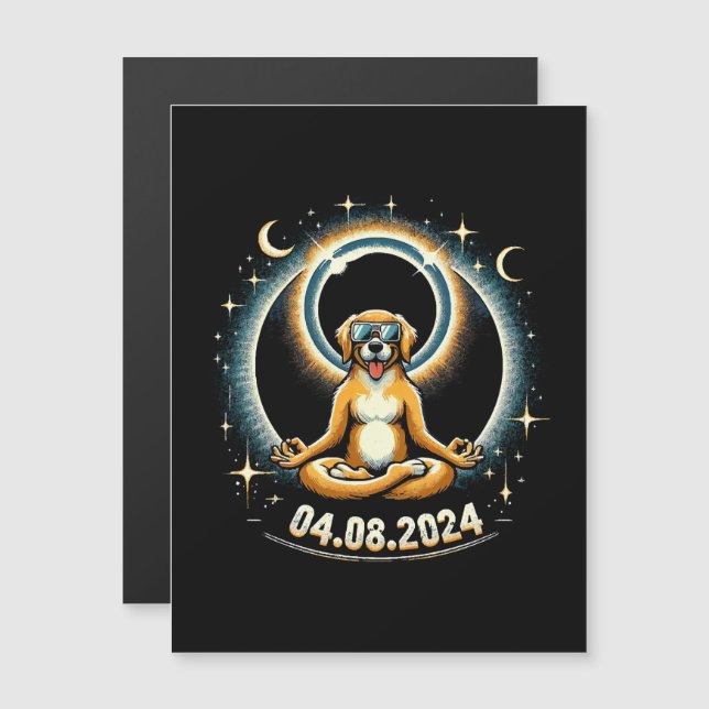 2024 Solar Eclipse Hund (Fram/baksida)