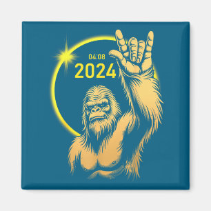 2024 Solförmörkelse Bigfoot Rock April Total solfö Magnet