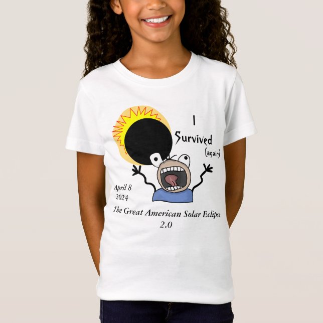 2024 Solförmörkelse Överlevnadsupplaga T Shirt (Framsida)