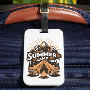 2024 sommarläger sommar camping semester matchande bagagebricka