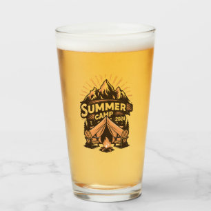 2024 sommarläger sommar camping semester matchande glaskopp