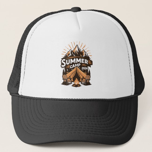 2024 sommarläger sommar camping semester matchande keps (Framsida)