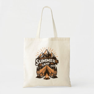 2024 sommarläger sommar camping semester matchande tygkasse